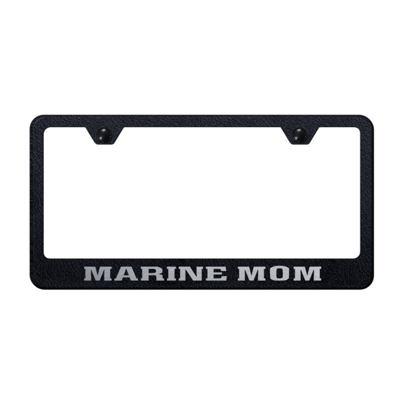 marine-mom-stainless-steel-frame-laser-etched-rugged-black-40696-classic-auto-store-online
