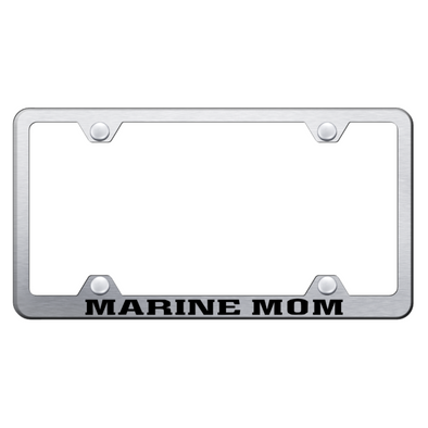 Marine Mom Steel Wide Body Frame - Laser Etched Brushed