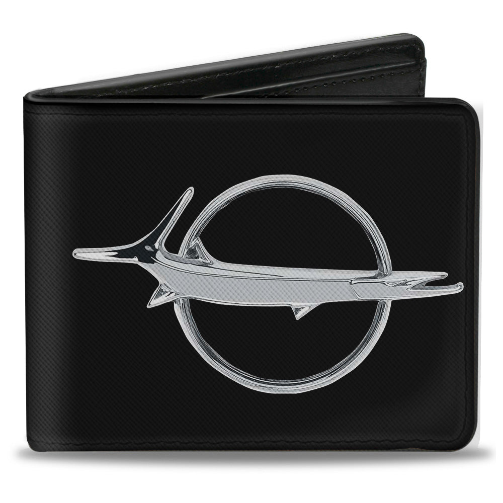 Plymouth Barracuda Emblem Black & Silver Bi-Fold Wallet