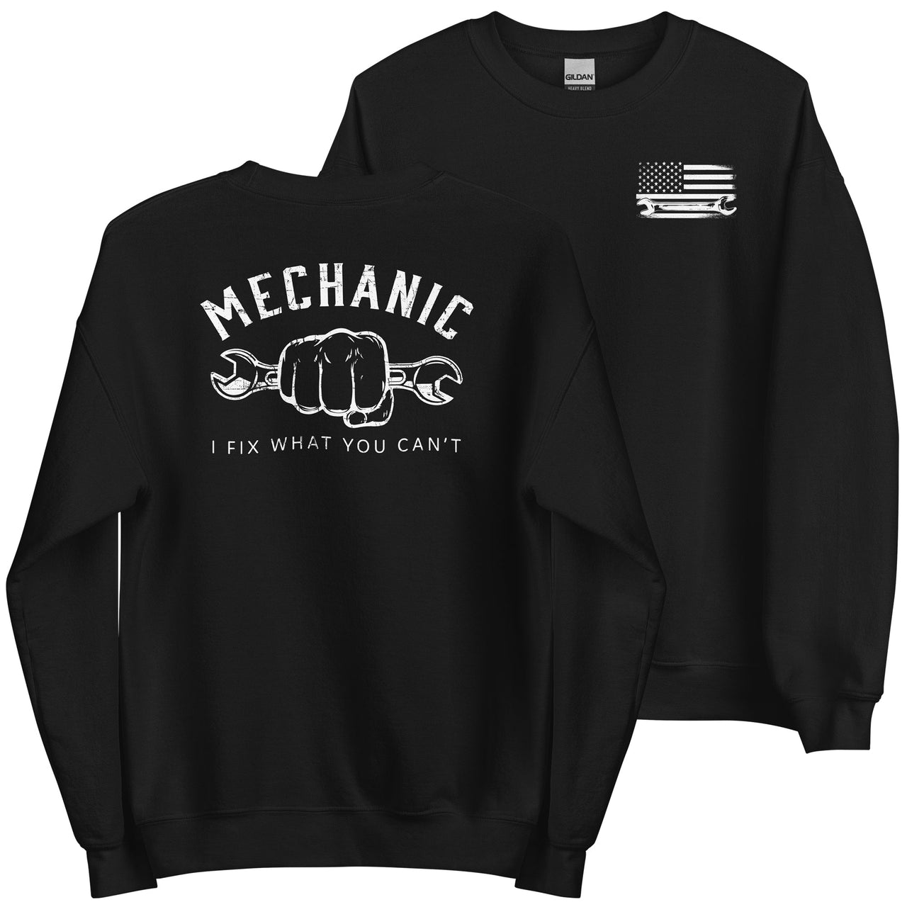 Mechanic Sweatshirt - I Fix What You Can't - Crew Neck