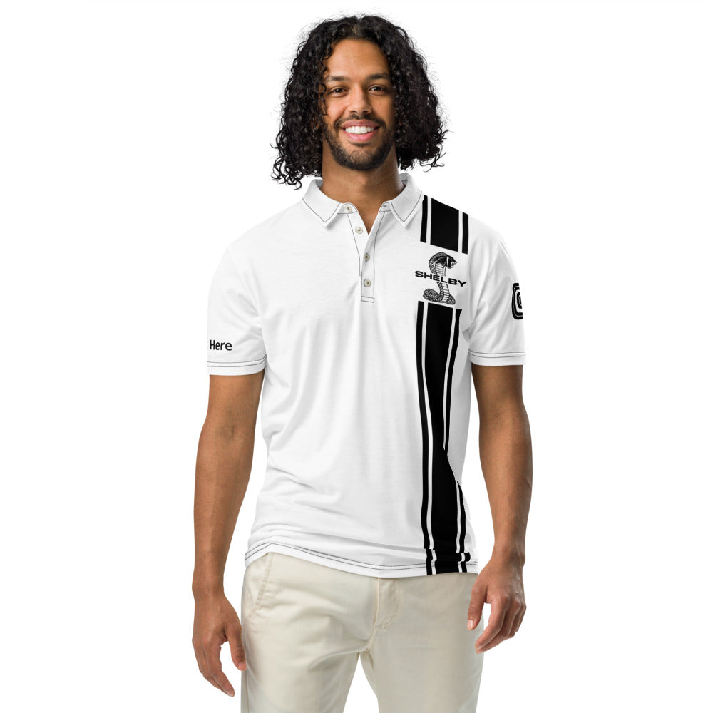 Personalized Carroll Shelby Men's Slim Fit Short Sleeve Polo Shirt