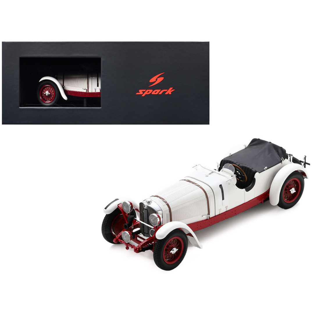 Mercedes-Benz SS #1 Boris Ivanowski - Henri Stoffel 2nd Place "24 Hours of Le Mans" (1931) with Acrylic Display Case 1/18 Model Car