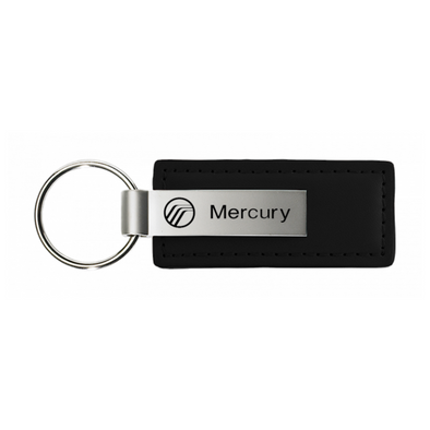 Mercury Leather Key Fob in Black