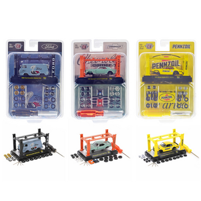 model-kit-3-piece-car-set-release-64-limited-edition-to-9600-pieces-worldwide-1-64-diecast-model-cars-by-m2-machines
