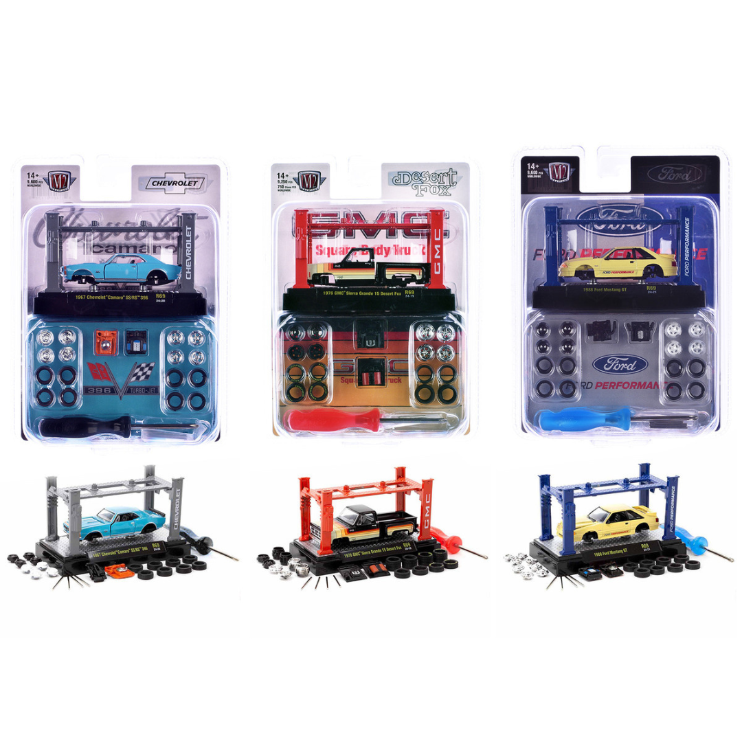 Model Kit 3 piece Car Set Release 69 Limited Edition 1/64 Diecast Model Cars