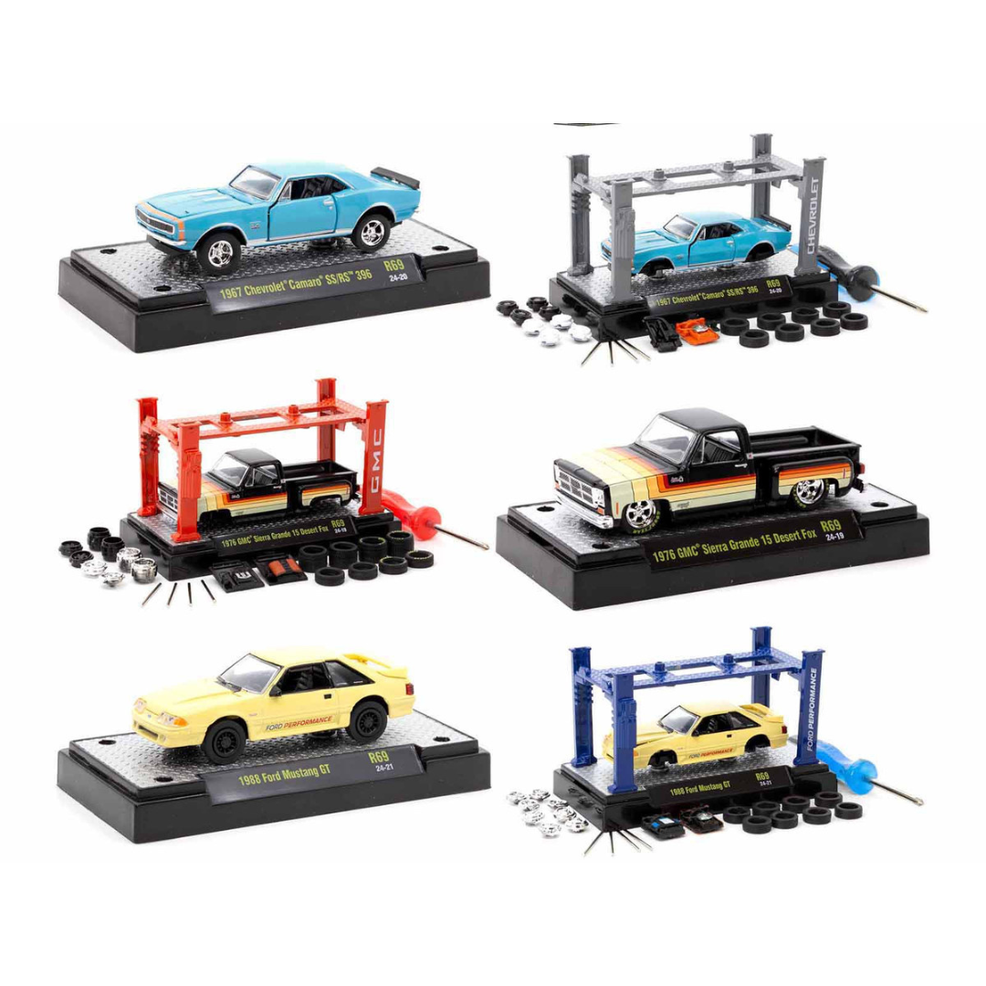 Model Kit 3 piece Car Set Release 69 Limited Edition 1/64 Diecast Model Cars