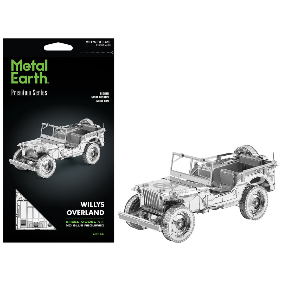 Model Kit Willys Overland Jeep (Challenging Difficulty) Steel Model