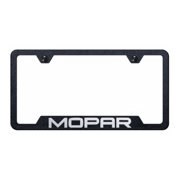 mopar-cut-out-frame-laser-etched-rugged-black-40823-classic-auto-store-online