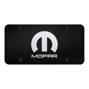 Mopar License Plate - Laser Etched Black