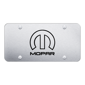 Mopar (Reversed) License Plate - Laser Etched Brushed