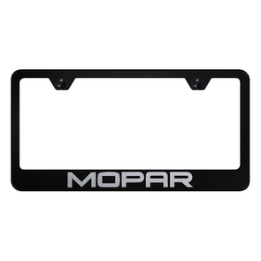 Mopar Stainless Steel Frame - Laser Etched Black