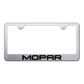 Mopar Stainless Steel Frame - Laser Etched Brushed