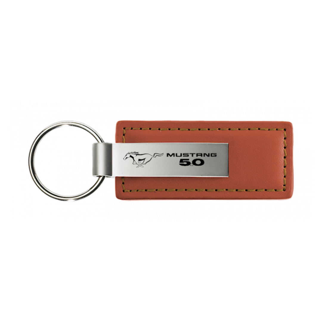 mustang-5-0-leather-key-fob-in-brown-28922-classic-auto-store-online