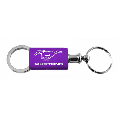 Mustang Anodized Aluminum Valet Key Fob - Purple