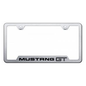 Mustang GT Cut-Out Frame - Laser Etched Brushed