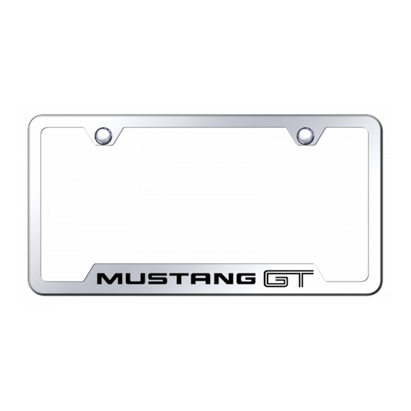 Mustang GT Cut-Out Frame - Laser Etched Mirrored