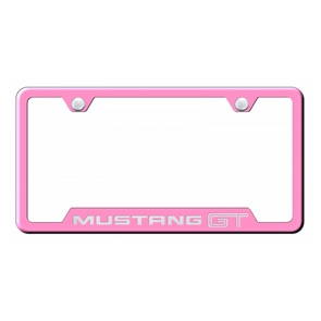 Mustang GT Cut-Out Frame - Laser Etched Pink