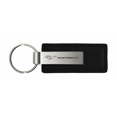 Mustang GT Leather Key Fob in Black