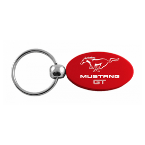 Mustang GT Oval Key Fob in Red