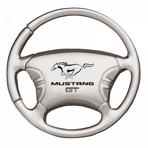 Mustang GT Steering Wheel Key Fob - Silver