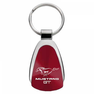 Mustang GT Teardrop Key Fob - Burgundy