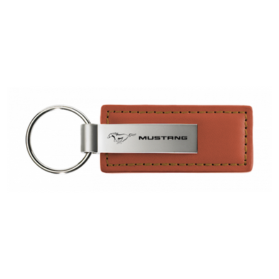 Mustang Leather Key Fob in Brown