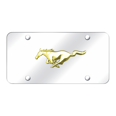 mustang-license-plate-gold-on-mirrored