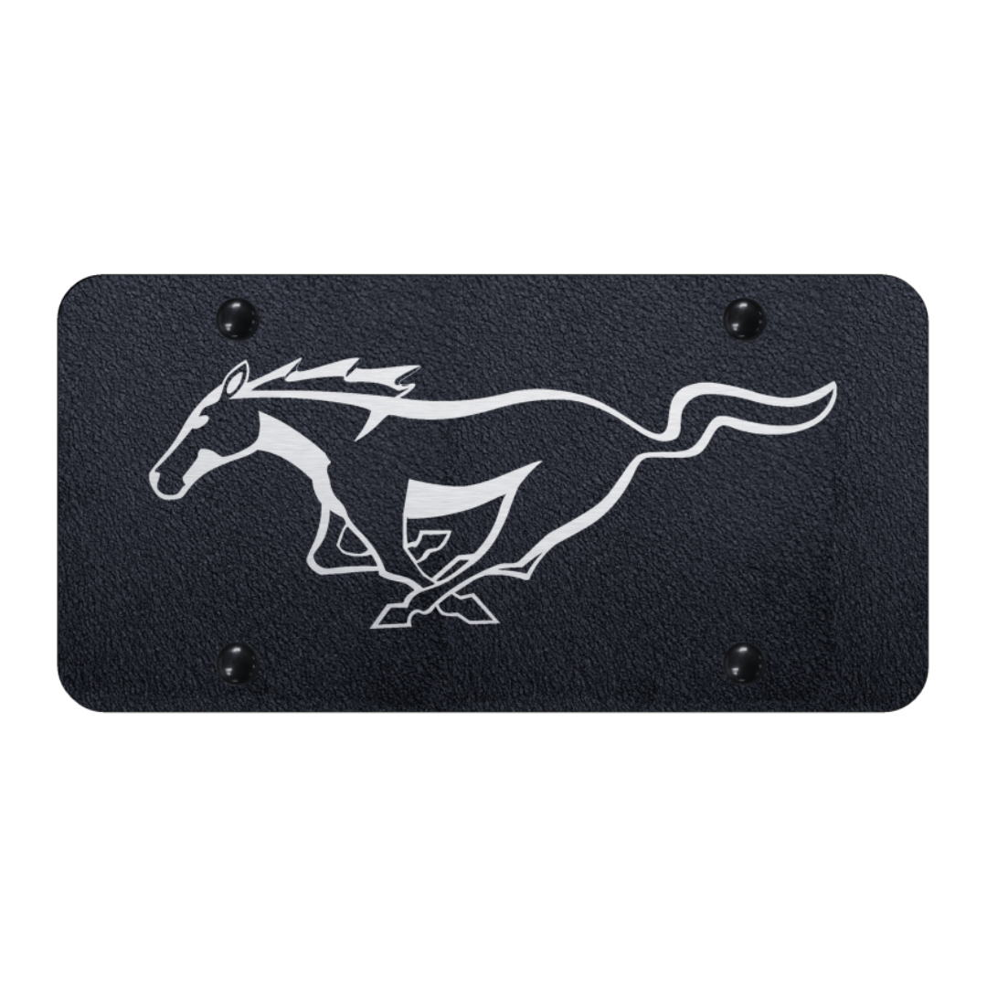 mustang-license-plate-laser-etched-rugged-black