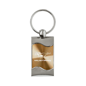 mustang-rectangular-wave-key-fob-in-gold-33977-classic-auto-store-online