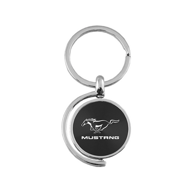 Mustang Spinner Key Fob in Black