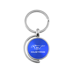 mustang-spinner-key-fob-blue-31248-classic-auto-store-online