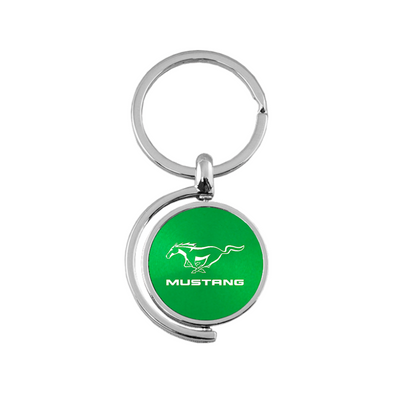 Mustang Spinner Key Fob in Green