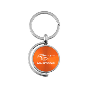Mustang Spinner Key Fob in Orange