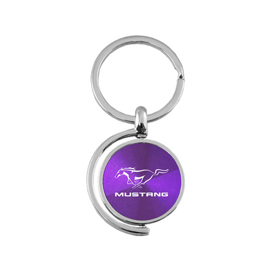 Mustang Spinner Key Fob in Purple