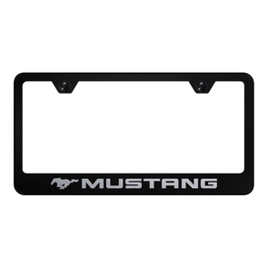 Mustang Stainless Steel Frame - Laser Etched Black