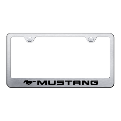 Mustang Stainless Steel Frame - Laser Etched Brushed