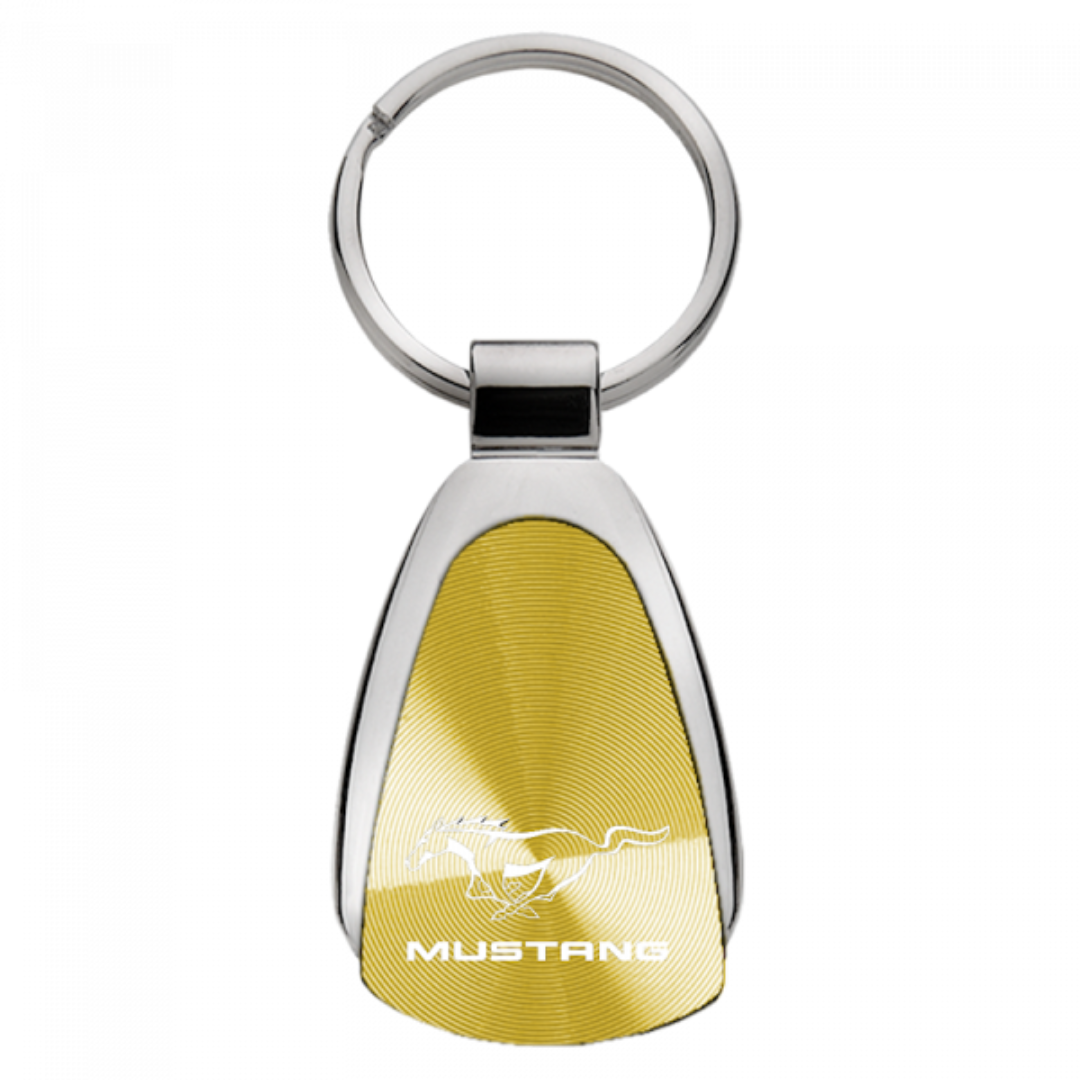 mustang-teardrop-key-fob-gold-22161-classic-auto-store-online