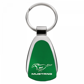 Mustang Teardrop Key Fob - Green