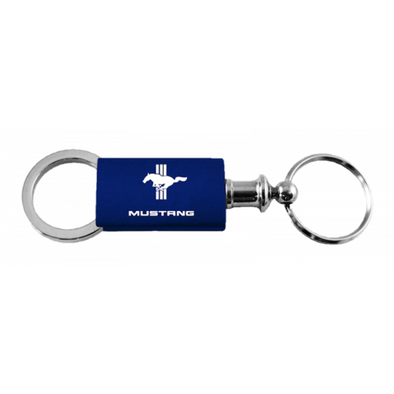 mustang-tri-bar-anodized-aluminum-valet-key-fob-navy-27931-classic-auto-store-online