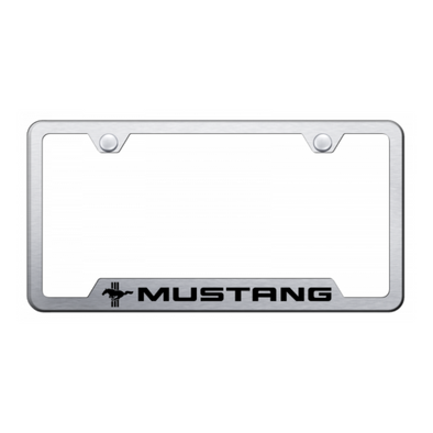 mustang-tri-bar-cut-out-frame-laser-etched-brushed-24304-classic-auto-store-online