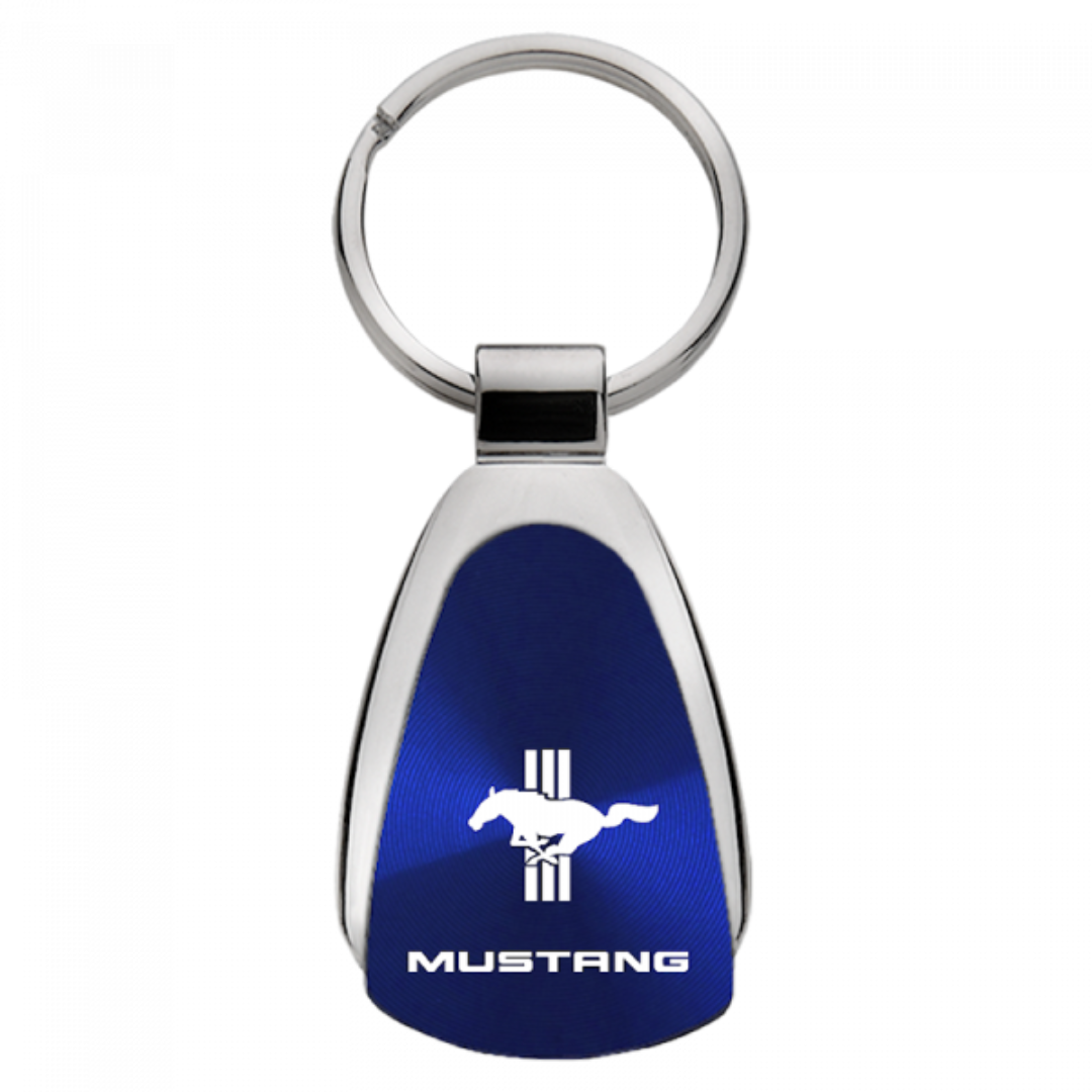 mustang-tri-bar-teardrop-key-fob-blue-29241-classic-auto-store-online