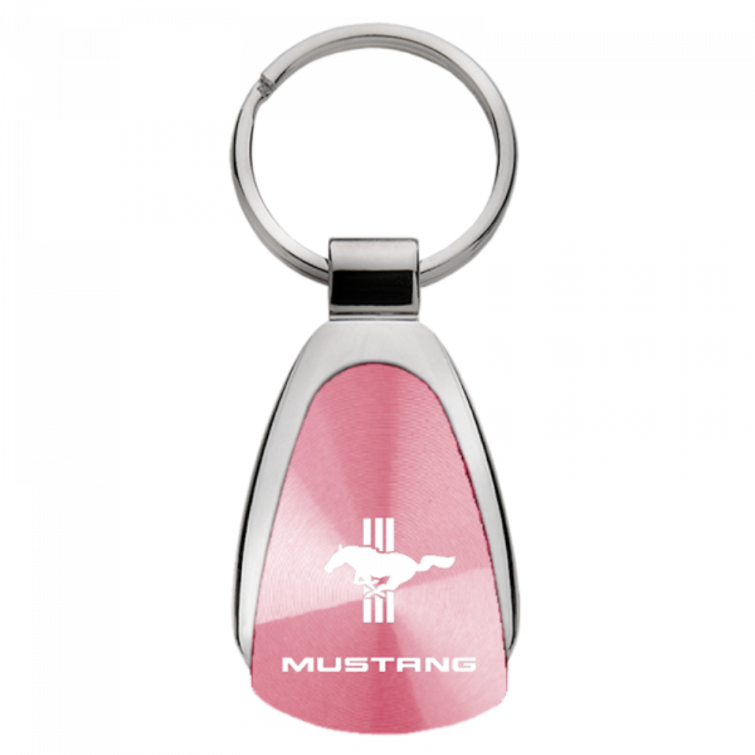 mustang-tri-bar-teardrop-key-fob-pink-29240-classic-auto-store-online