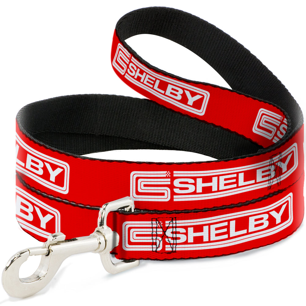 Carroll Shelby Racing Logo Red & White Dog Leash