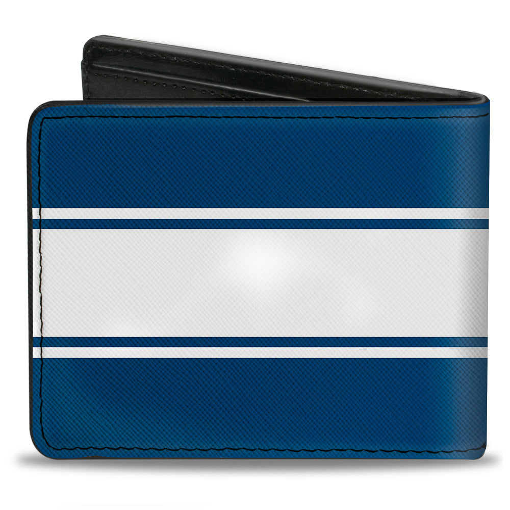 Ford Mustang GT CS Stripe Blue & White Bi-Fold Wallet