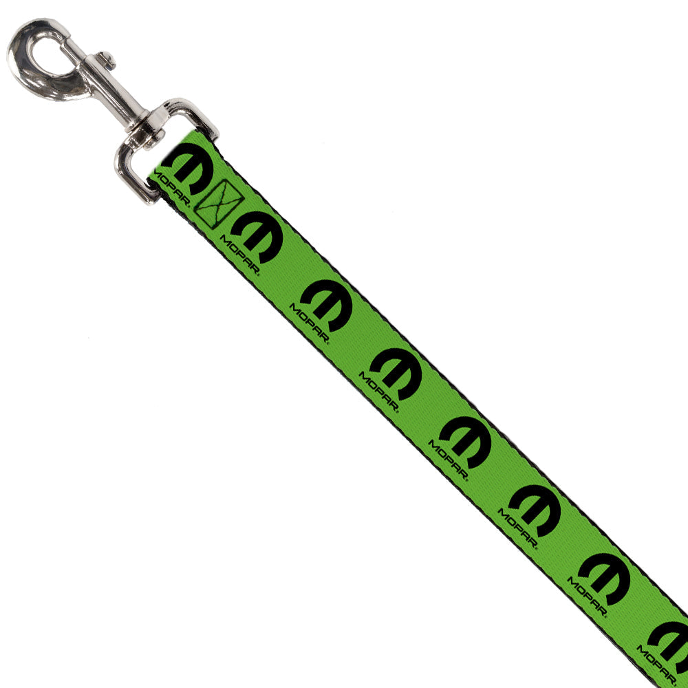 Mopar Logo Green & Black Dog Leash