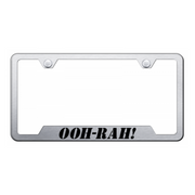 ooh-rah-cut-out-frame-laser-etched-brushed-40757-classic-auto-store-online