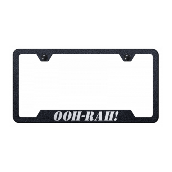 ooh-rah-cut-out-frame-laser-etched-rugged-black-40756-classic-auto-store-online