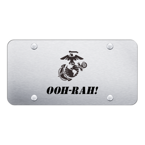 OOH-RAH! License Plate - Laser Etched Brushed