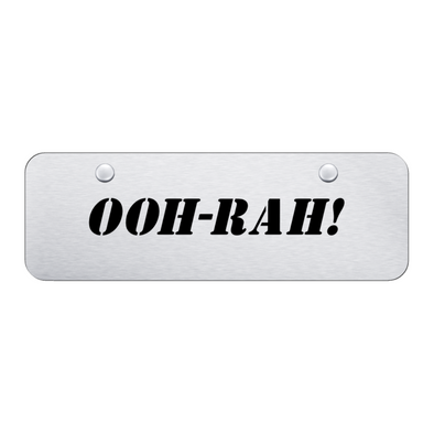 OOH-RAH! Mini Plate - Laser Etched Brushed