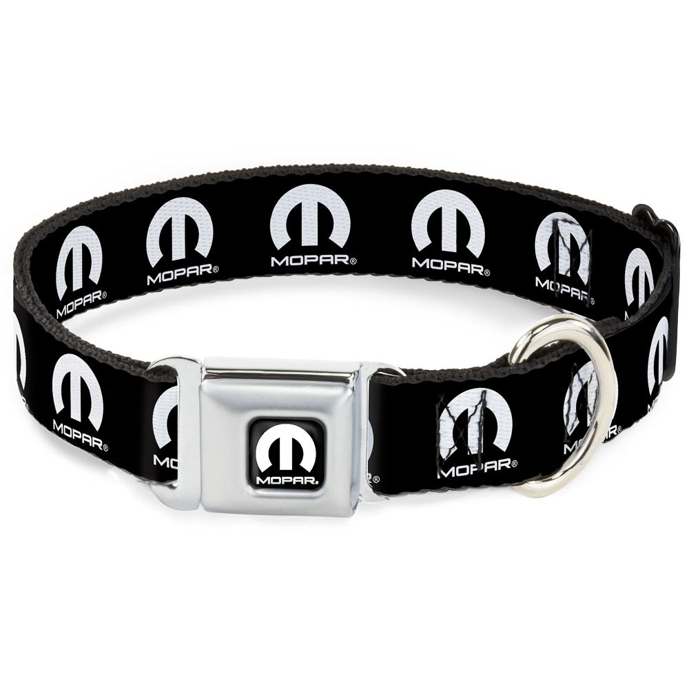 Mopar Logo Black & White Seatbelt Buckle Collar